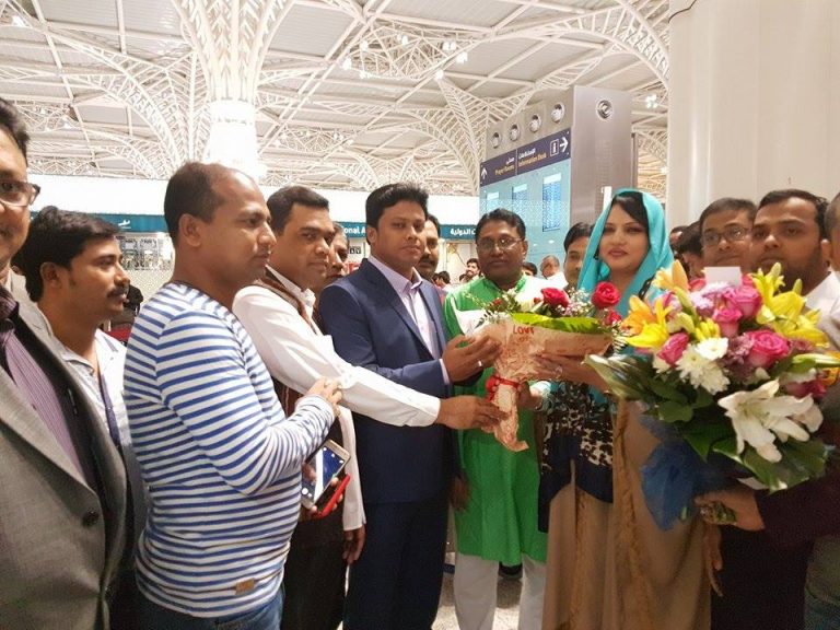 বরিশাল সদরের সংসদ সদস্য জেবুন্নেসা আফরোজ হিরনের সৌদি আরব গমনে প্রবাসি আ.লীগ নেতাদের শুভেচ্ছা জ্ঞাপন