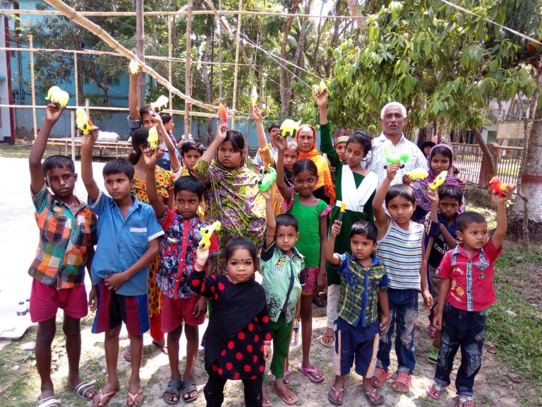 কাউখালীতে প্রতিবন্ধী ও ছিন্নমূল শিশুদের বাংলা নববর্ষ বরণ