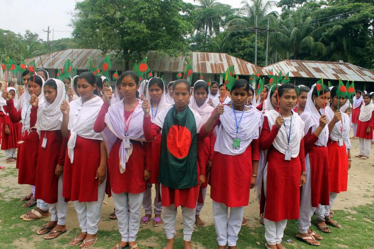 মঠবাড়িয়ায় রেনেসাঁস এর আয়োজনে শিক্ষার্থীদের জাতীয় সঙ্গীত শুদ্ধ শিখি শুদ্ধ লিখি প্রতিযোগিতা