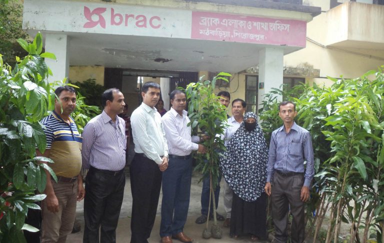 মঠবাড়িয়ায় অতিদরিদ্র কৃষক পরিবারের মাঝে গাছের চারা বিতরণ