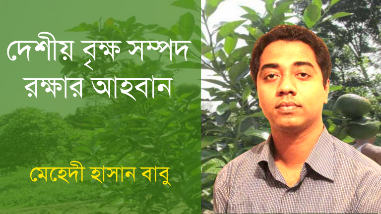 দেশীয় বৃক্ষ সম্পদ রক্ষার আহবান