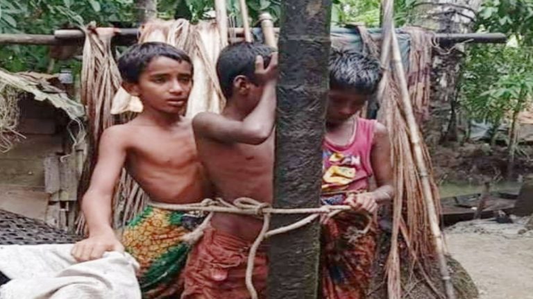 পিরোজপুরে ৩ শিশুকে গাছে বেঁধে নির্যাতন, নির্যাতনকারী বাবা ও ছেলে গ্রেফতার