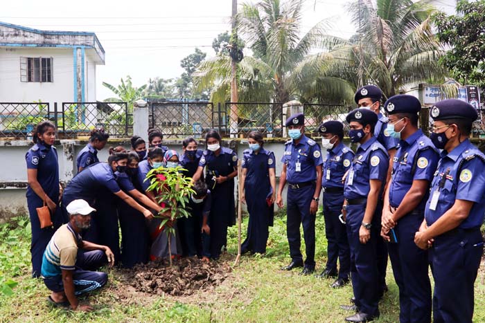 পিরোজপুর জেলা পুলিশ ও পুনাক এর বৃক্ষরোপন কর্মসূচি